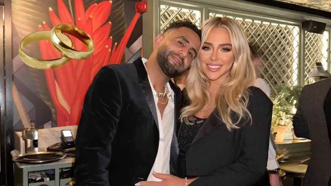 Enfin voici la date du mariage de Taylor et Riyad Mahrez Couple souriant lors de la célébration du mariage de Taylor et Riyad Mahrez.