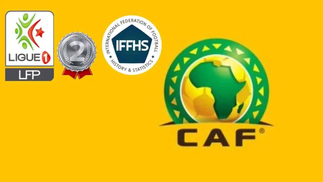 Meilleurs championnats au monde 2022 : la place de l’Algérie Logo de la CAF avec fédérations de football africaines.