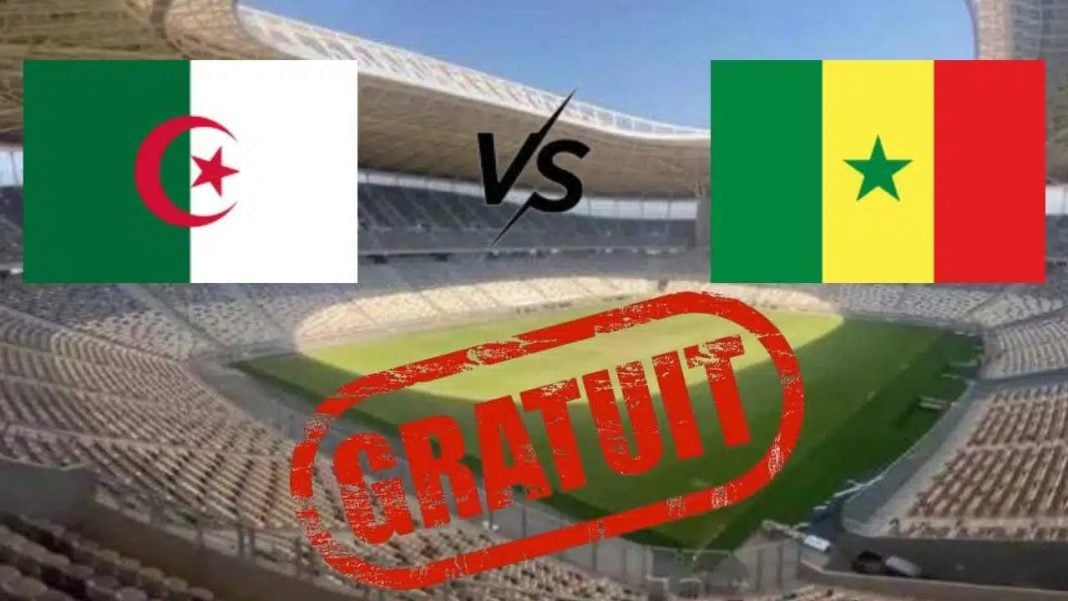 Match Algérie contre Sénégal, diffusion gratuite en direct.