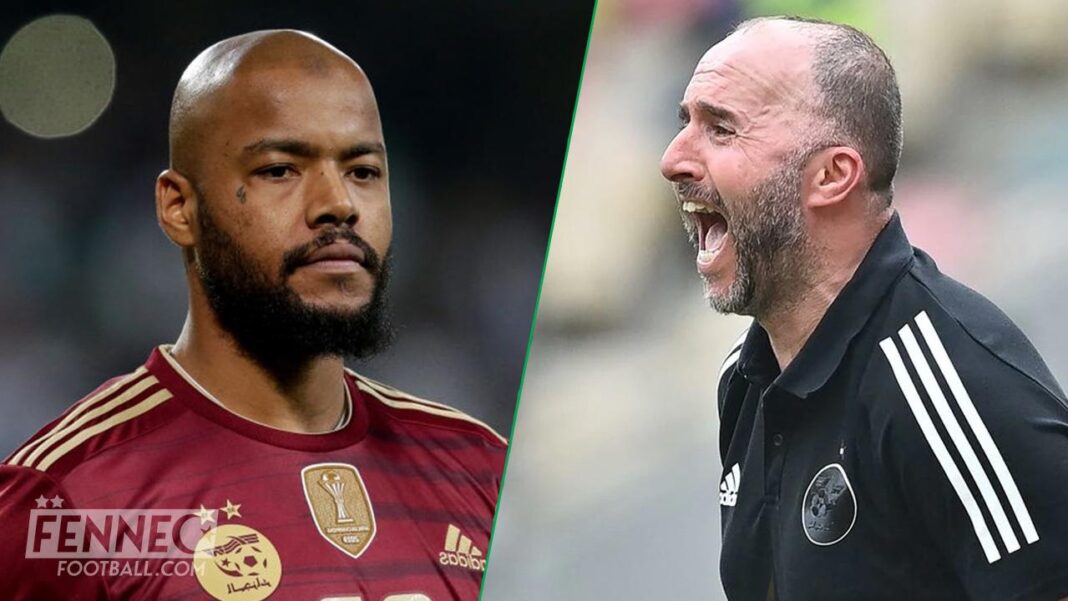Equipe d’Algérie : Djamel Belmadi écarte Rais Mbolhi et… Djamel Belmadi et Rais Mbolhi, entraîneur et joueur de football algérien.