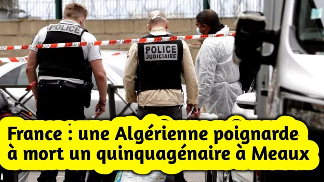 Scandaleux ! En France, une Algérienne poignarde à mort son bienfaiteur. Policiers et enquêteurs sur la scène d'un crime à Meaux.