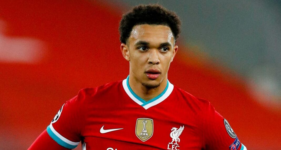 « Je préfère mourir que de jouer pour ce club », Trent Alexander-Arnold Trent Alexander-Arnold, joueur de football de Liverpool, en pleine action sur le terrain.