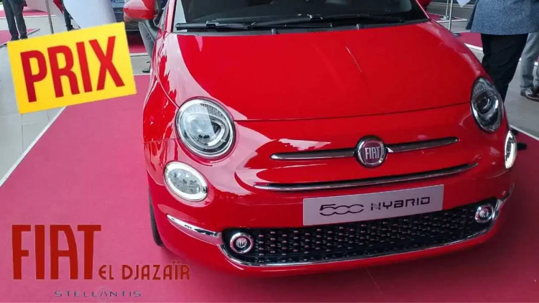 A propos des prix des voitures Fiat jugés exorbitants, l’ambassadeur d’Algérie en Italie répond. Voiture Fiat 500 rouge exposée lors d'un salon automobile.