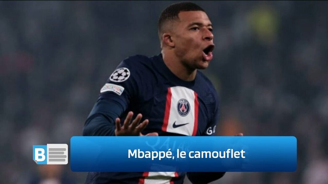 Mbappé, l’énorme camouflet Kylian Mbappé en action lors d'un match de football avec le PSG.