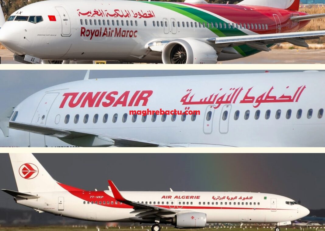 La célèbre avocate Pitcher compte fait plier Air Algérie et Air Maroc. Voici les raisons. Avions de Royal Air Maroc, Tunisair et Air Algérie en stationnement.