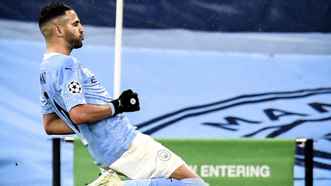 Enorme! Riyad Mahrez, est l’un des attaquants les plus dangereux en LDC. Riyad Mahrez, attaquant, en pleine action lors d'un match de Ligue des Champions.