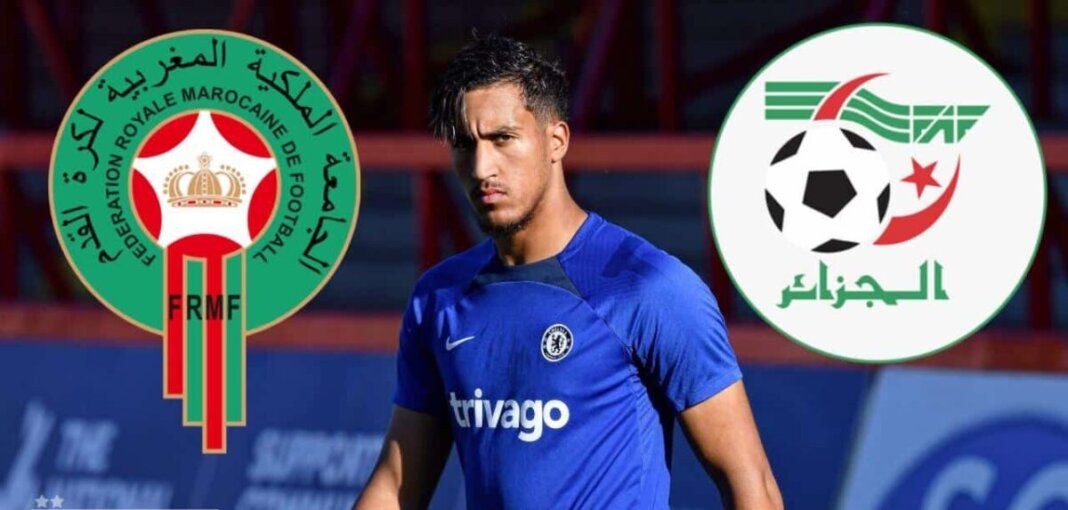 Jeune joueur marocain de football lors d'un match officiel.