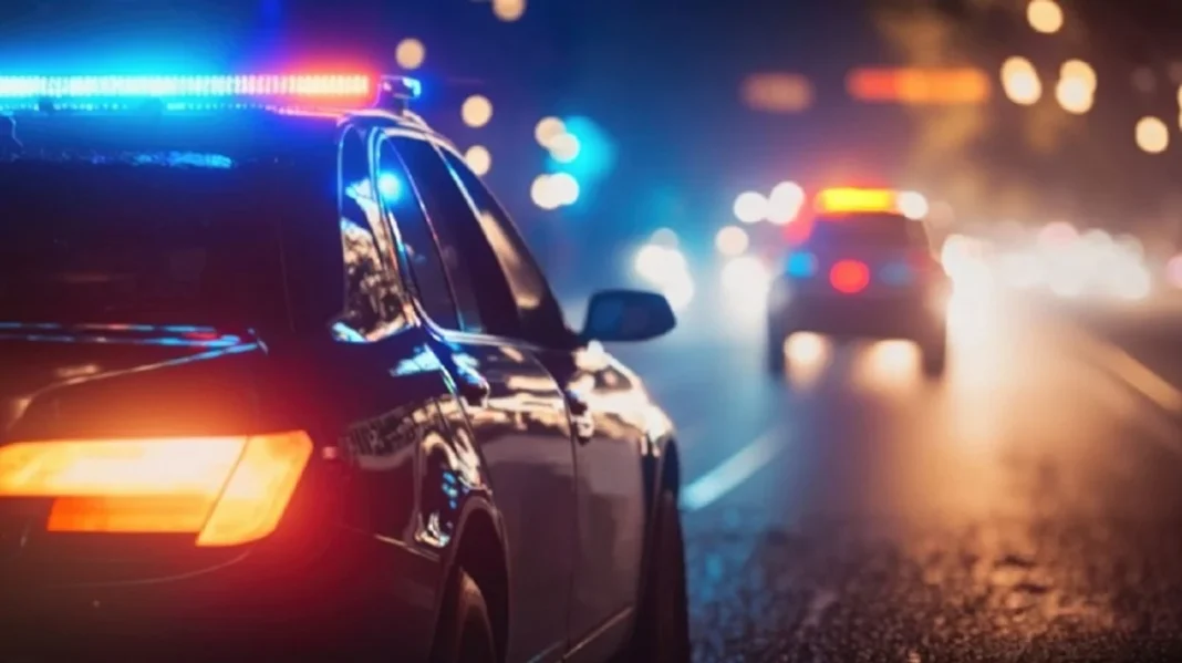 France : Pour avoir refusé d’obéir, cet Algérien subit une blessure par balle. Voiture de police avec sirènes allumées lors d'une intervention nocturne.