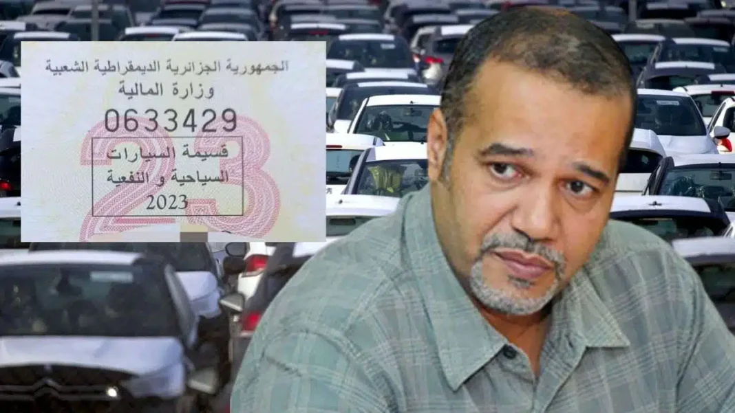 Portrait de Mustapha Zebdi avec parking de voitures en arrière-plan.