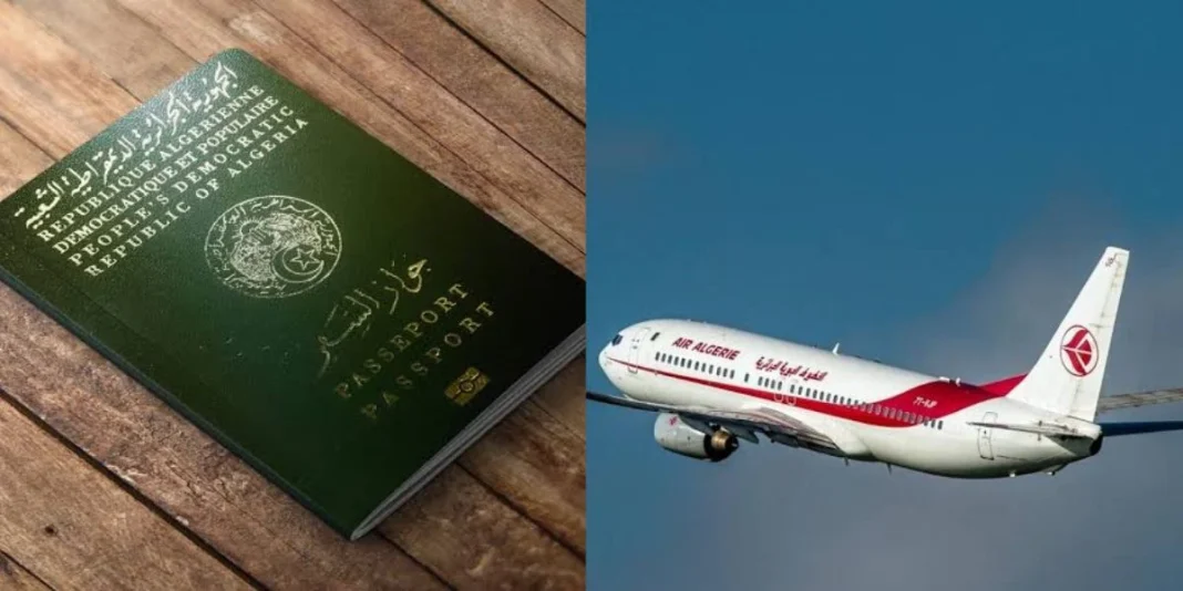 Passeport : Voici les pays accessibles aux algériens sans visa Passeport algérien et avion en vol pour voyager sans visa.