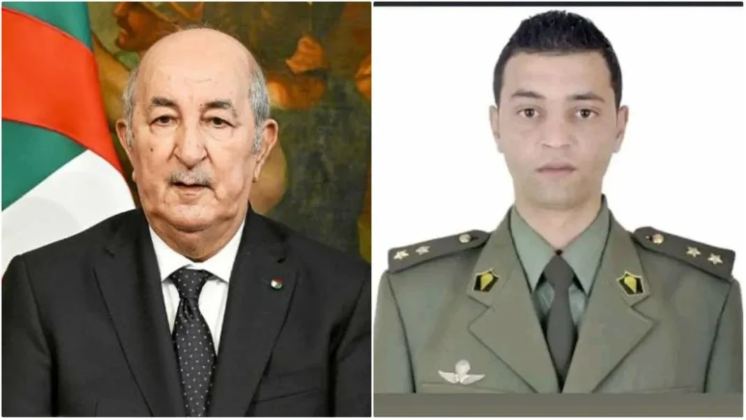 Hommage au capitaine Tennah Mohamed Abdelmadjid Tebboune présente ses condoléances au militaire décédé.