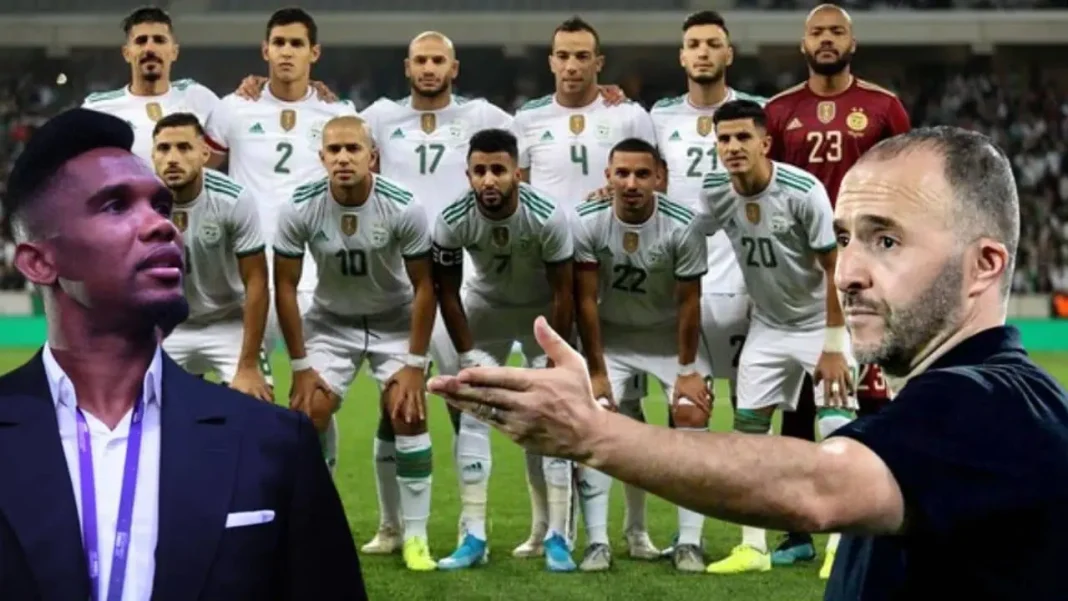 Équipe nationale du Cameroun et entraîneur Le Cameroun et l’Algérie en parfaite entente lors d'un match.