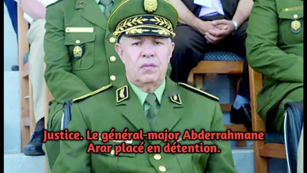 Algérie : l’ex chef d’Etat Major placé sous mandat de dépôt Général-major Abderehhmane Arar en détention, image officielle militaire.
