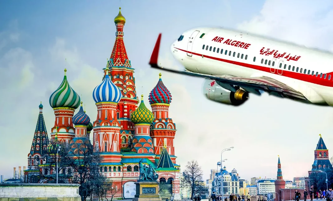 A propos du remboursement des vols annulés, découvrez la bonne nouvelle Avion d'Air Algérie survolant la Place Rouge à Moscou.