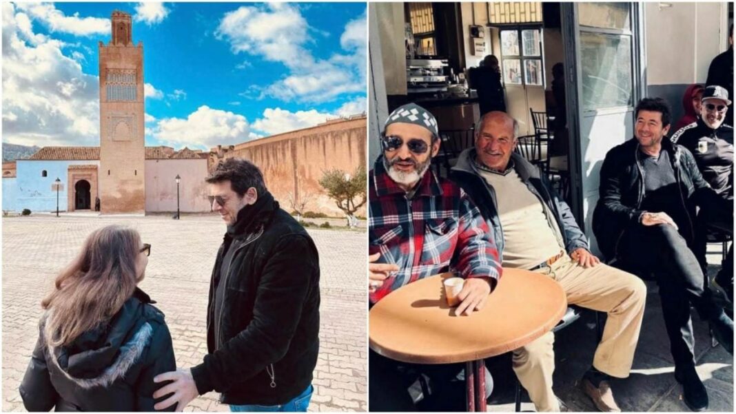 Retrouvailles à Tlemcen Groupe d'amis à Tlemcen, ville historique en Algérie.
