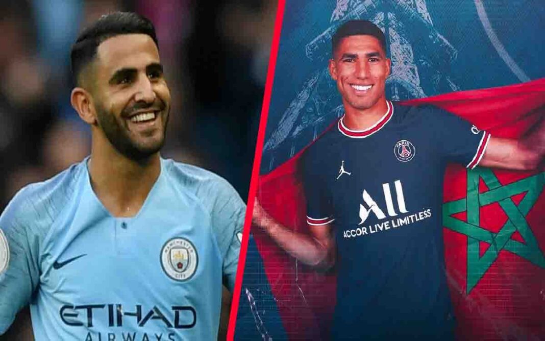 Hakimi et Mahrez, stars du football marocain, en route vers Manchester City.