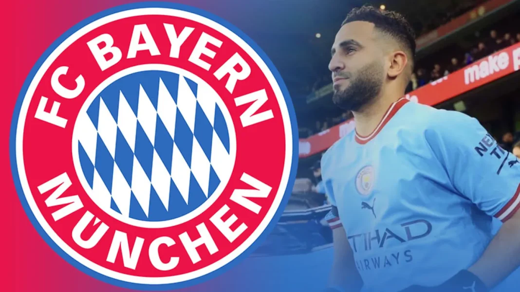 Riyad Mahrez en maillot de Bayern Munich lors d'un match.