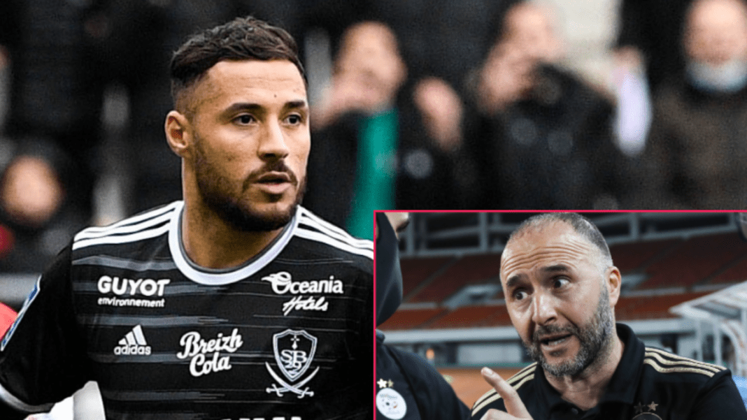 Youcef Belaili, joueur de football algérien, lors de son retour en équipe nationale.