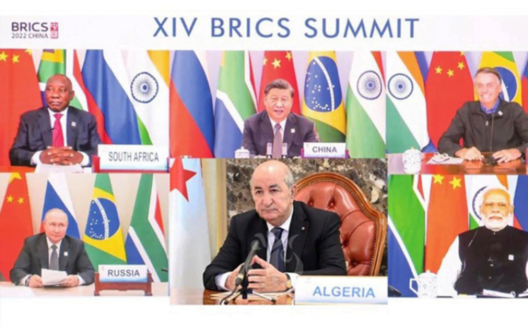 Le sommet BRICS avec l'Algérie et d'autres pays membres.