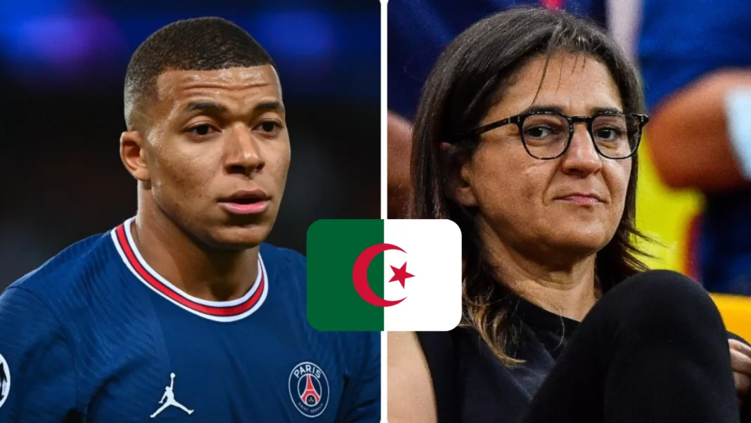Mbappé en visite prochaine en Algérie Kylian Mbappé lors d'une visite en Algérie, portant le maillot du PSG.