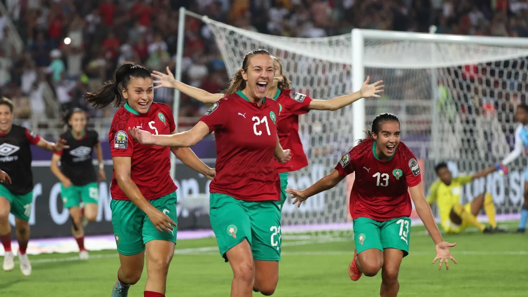 Coupe du monde (F) : les pays qui défendent l’Afrique en 8e de finale Joueuses marocaines célébrant leur qualification en 8es de finale.