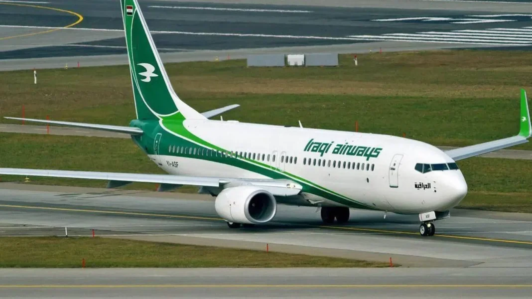 Vidéo : Un « ours » en fuite retarde l’avion de ligne irakien Avion de ligne irakien en atterrissage d'urgence sur la piste.