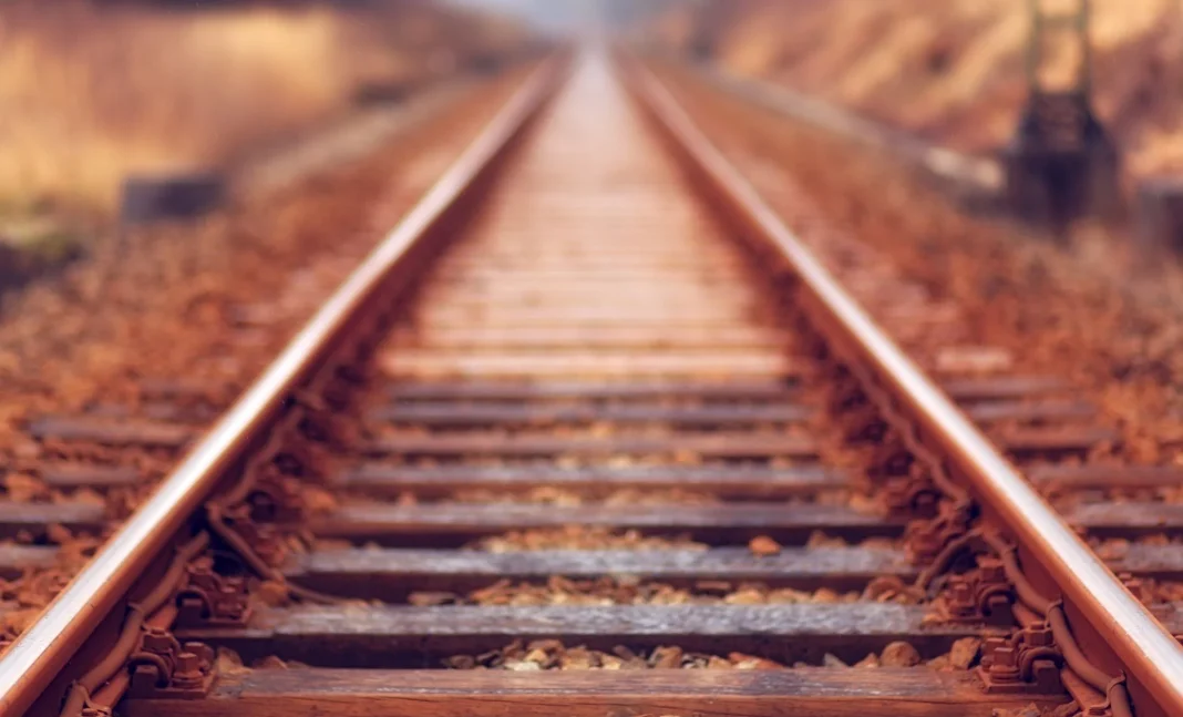 Incroyable! Cet Algérien de France sauve une femme proche de se donner la mort Rails de chemin de fer abandonnées dans un paysage automnal.