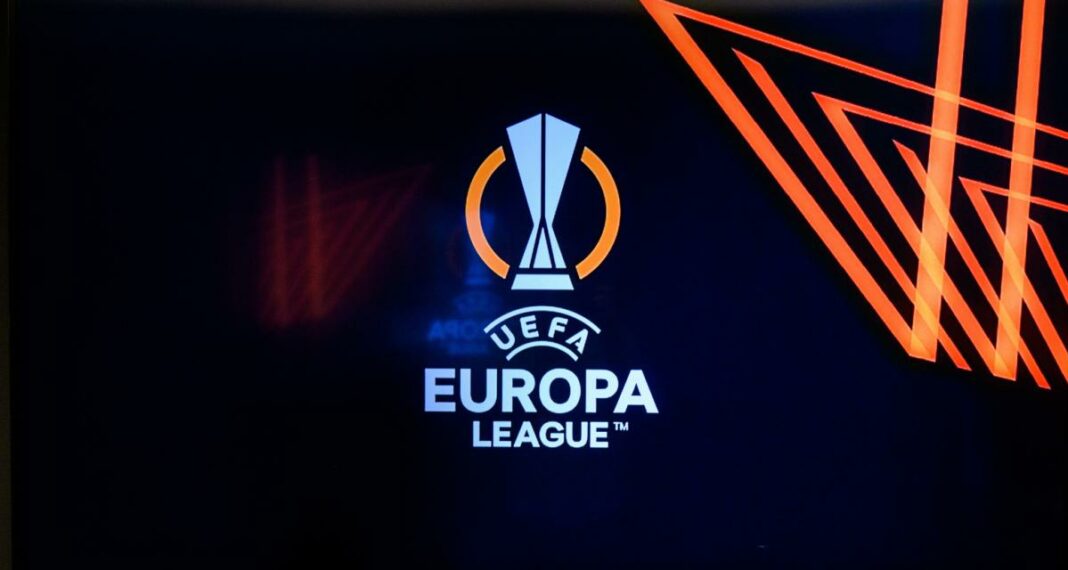 Tirage de la Ligue Europa UEFA Logo de la Ligue Europa UEFA sur un fond sombre.
