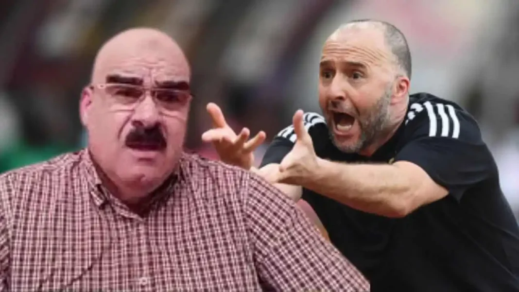 « Ce joueur a menacé de… » Hocine Djennad fait de troublantes révélations à propos de Belmadi Deux hommes en plein débat, l'un avec une expression surprise et l'autre en colère.