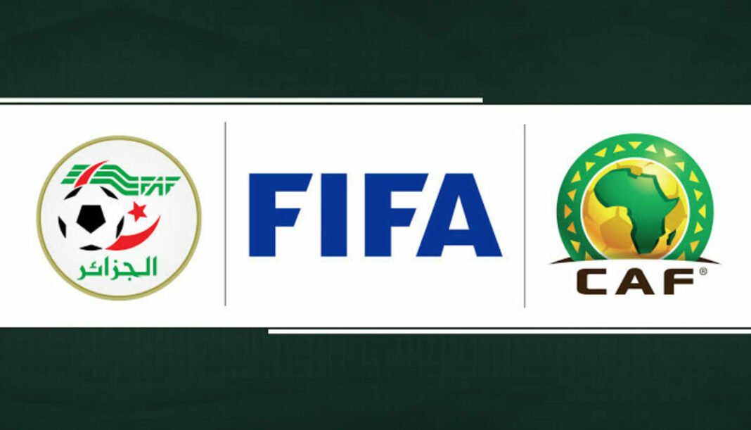 Logos de la CAF, FIFA et FAF Logos de la CAF, FIFA et FAF pour le football africain.