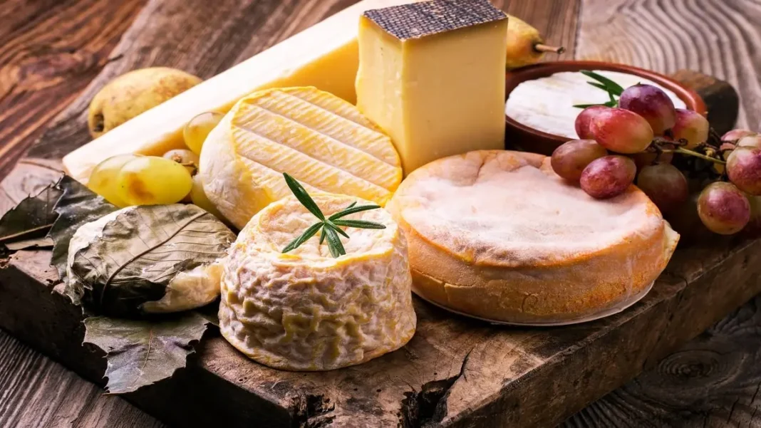 Mondial des Fromages : une médaille d’or pour l’Algérie Sélection de fromages traditionnels algériens avec raisins et miel.