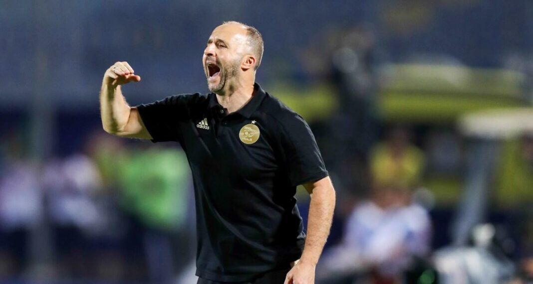 CAN 2023 : Djamel Belmadi, le sélectionneur le mieux payé ! Djamel Belmadi, entraîneur de football, en pleine célébration.