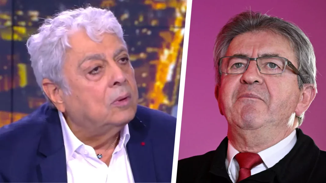 Guerre Palestine-Israël : l’incroyable dérapage d’Enrico Macias contre Mélenchon Enrico Macias et Mélenchon lors d'un débat télévisé.