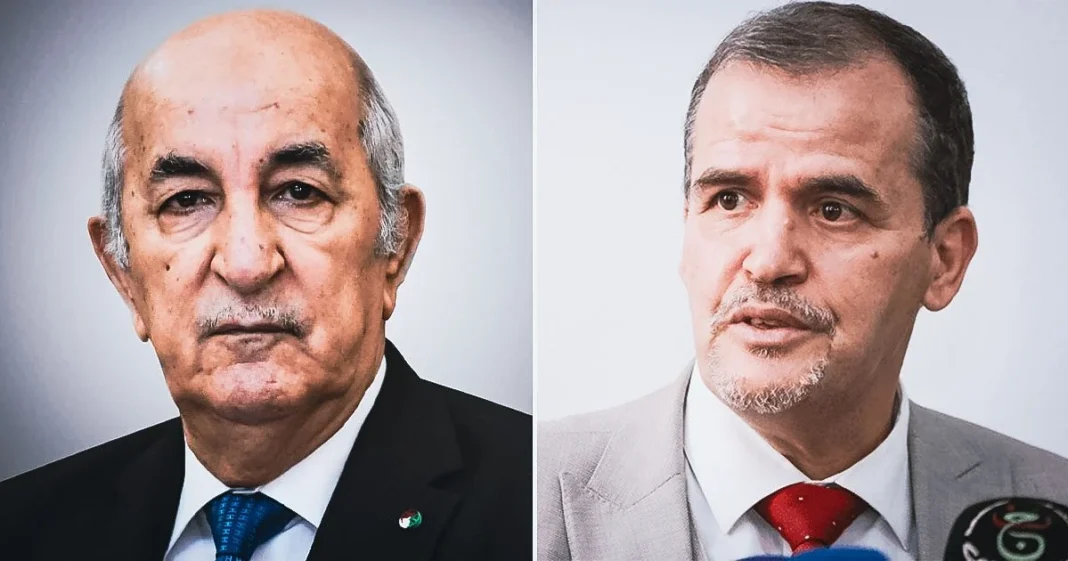 Abdelmadjid Tebboune confie une nouvelle responsabilité à Kamel Rezig Deux hommes politiques en discussion lors d'une conférence.