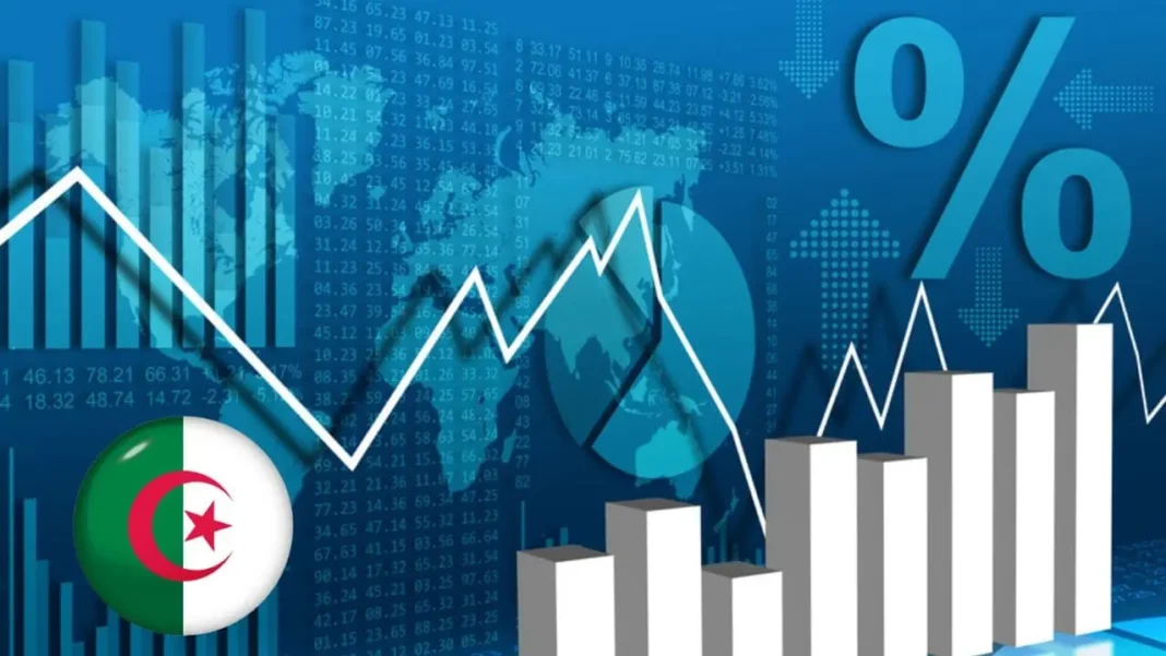 Croissance économique 2023: l’Algérie s’attend à un taux significatif Graphiques de croissance économique et indicateurs financiers en Algérie.