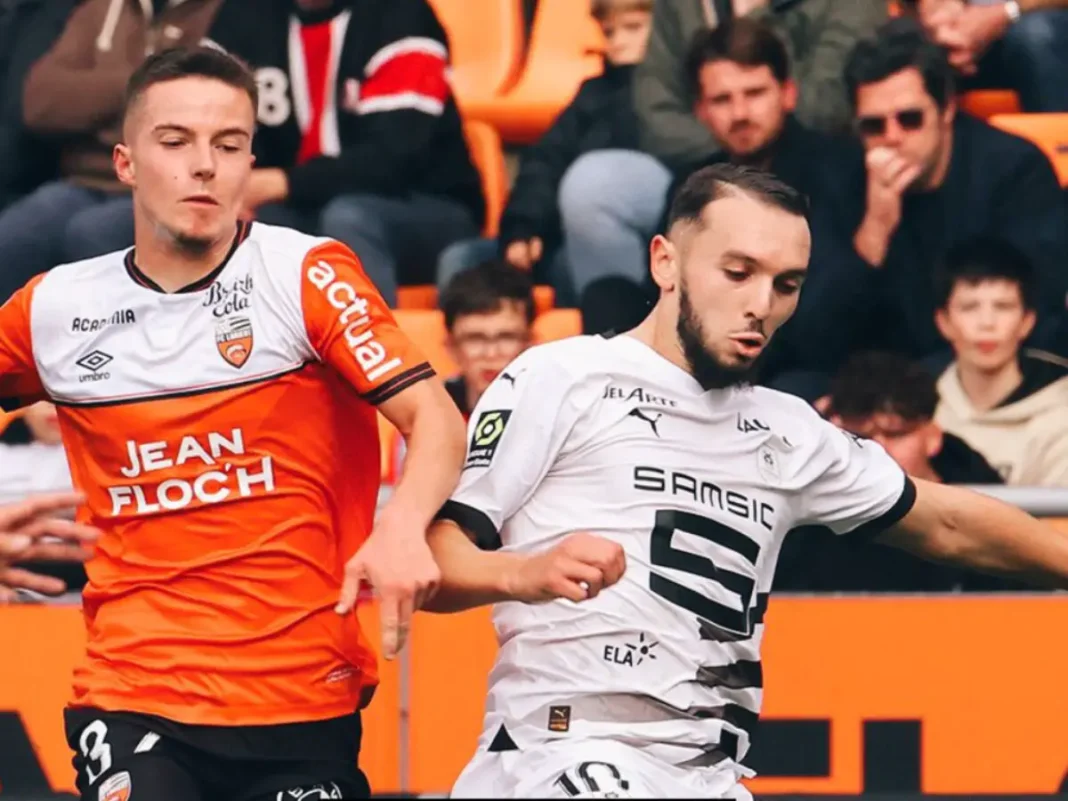 Amine Gouiri brille malgré la défaite de Rennes contre Lorient Amine Gouiri en pleine action pour Rennes contre Lorient.