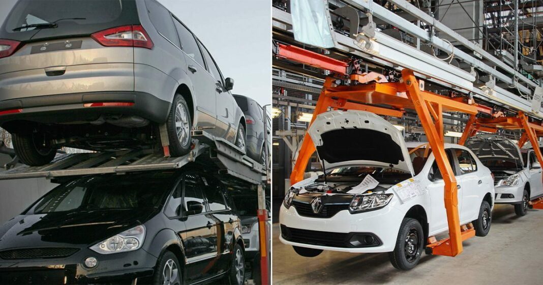 Secteur Automobile en Algérie: une révolution en marche Ligne de montage automobile en Algérie avec véhicules en fabrication.