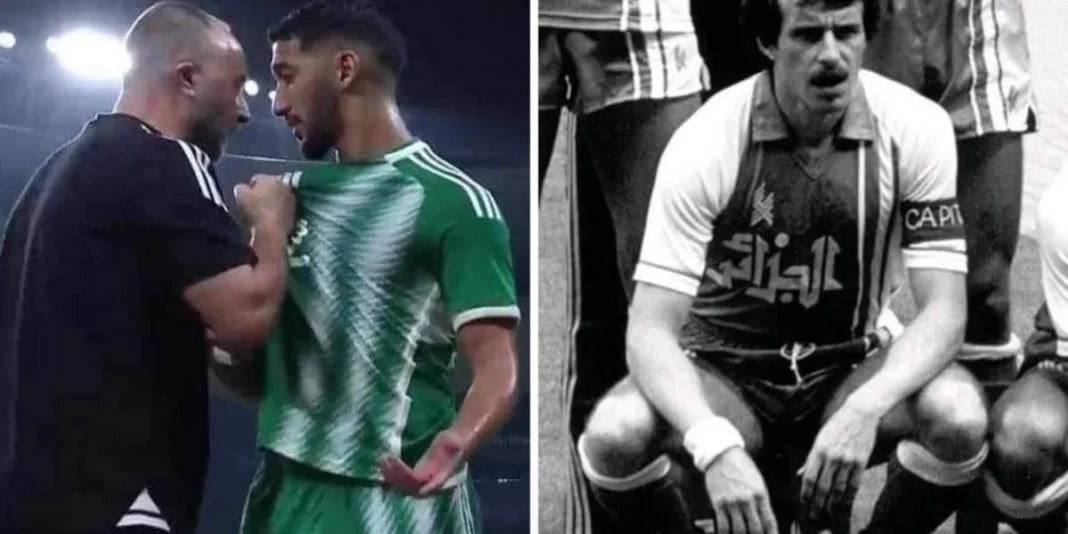 Altercas avec Said Benrahma : « Belmadi n’aurait pas dû faire ça », Ali Fergani Said Benrahma en conversation avec un entraîneur lors d'un match.