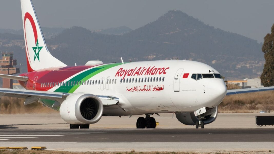Royal Air Maroc: un drame évité de justesse à Marrakech Avion Royal Air Maroc sur la piste à Marrakech.