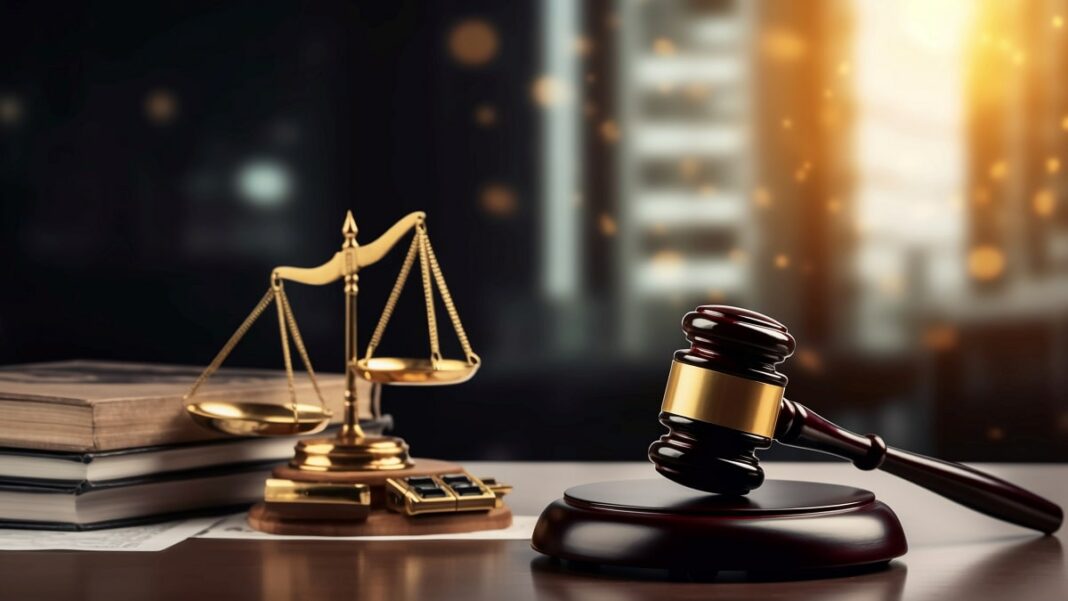 Lutte contre la corruption en Algérie Balance de justice et marteau de juge, symbole de lutte contre la corruption.