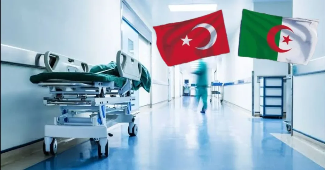 Algérie: Construction imminente d’un hôpital turc Chambre d'hôpital avec drapeaux turc et algérien.