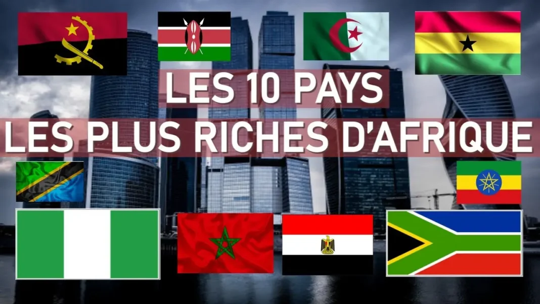 Classement PIB 2023 : l’Algérie dans le TOP 5 des pays les plus riches en Afrique Top 10 des pays africains les plus riches en 2023 avec drapeaux.