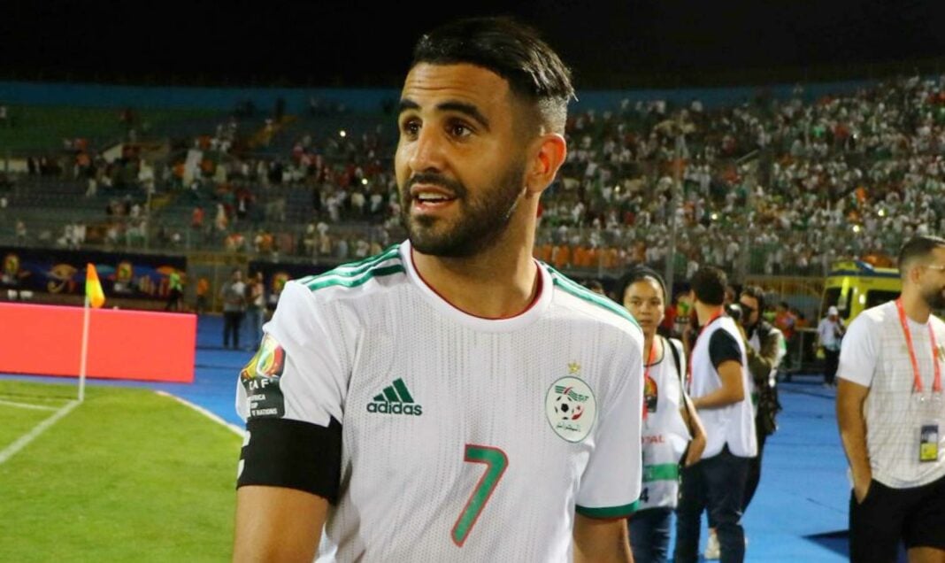 Algérie en Coupe d'Afrique 2024 Footballeur algérien lors de la CAN 2024 en Côte d'Ivoire.