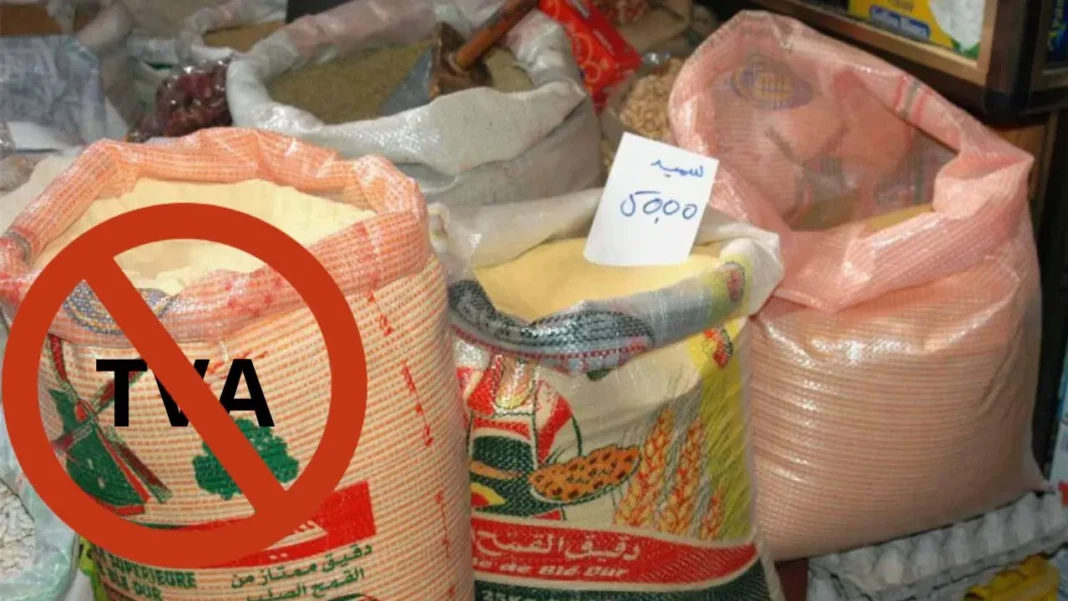 Sacs de produits alimentaires sans TVA Sacs de produits alimentaires de base sans TVA en vente.