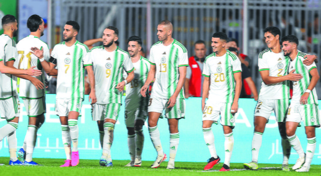Victoire Impeccable de l’Algérie face au Mozambique dans les Éliminatoires de la CdM 2026 Équipe nationale d'Algérie lors des éliminatoires de la Coupe du Monde 2026.