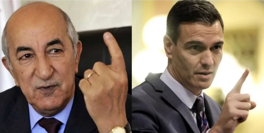 L’Algérie et l’Espagne amorcent un rabibochage diplomatique Deux hommes politiques en discussion, gesticulant avec insistance.