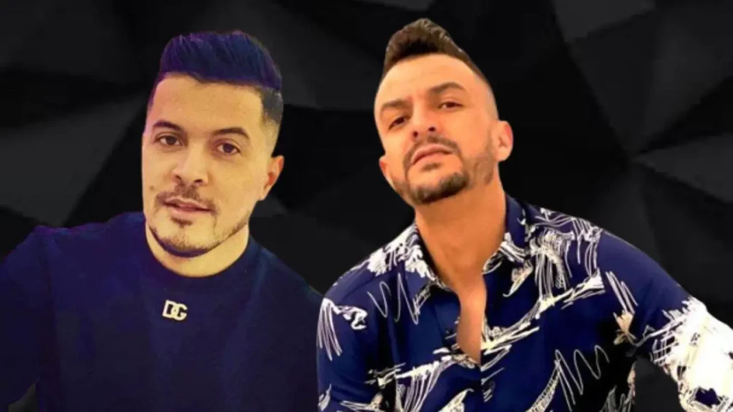 Décès de Mohamed Bousmaha : un Talent du Raï s’en va,laissant un précieux héritage Deux hommes posant pour une photo, expression sérieuse.