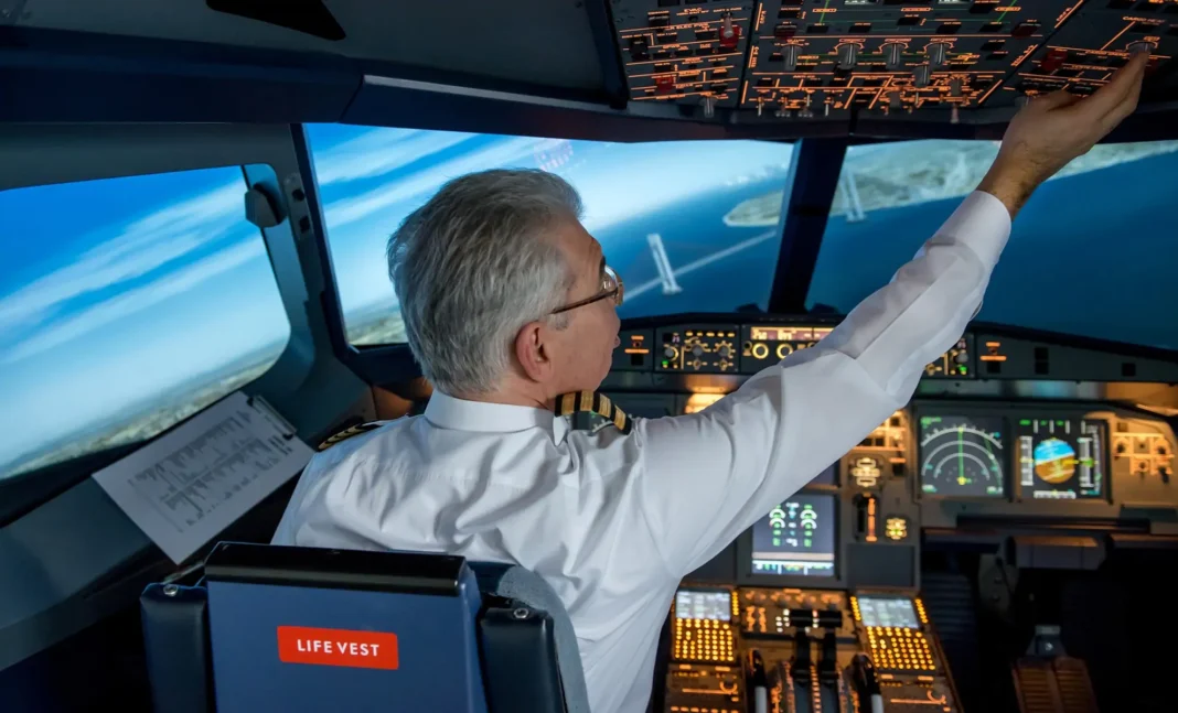 Vous n’en croirez pas vos yeux! A propos de l’avion, voici des secrets inouïs qu’on ne vous a jamais dits Pilote d'avion en cabine de pilotage avec vue sur l'océan.