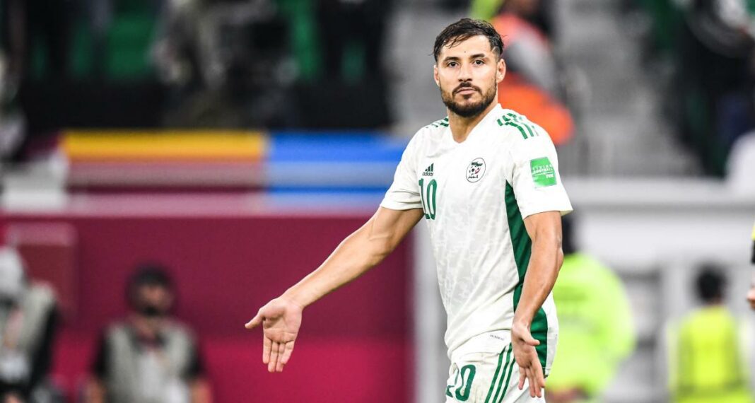 Youssef Belaili dresse les ambitions des Fennecs pour la CAN 2023 : « Remporter le titre sera notre objectif » Youssef Belaili en action avec l'équipe nationale algérienne lors de la CAN 2023.