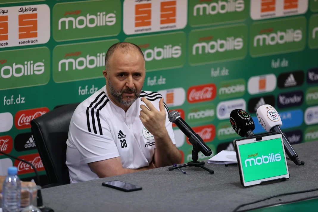 CAN 2023 : Djamel Belmadi dévoilera sa liste ce vendredi Djamel Belmadi, entraîneur de l'équipe nationale, lors d'une conférence de presse.